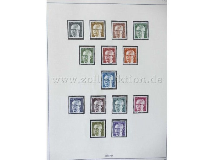 Teilansicht aus Vordruckalbum