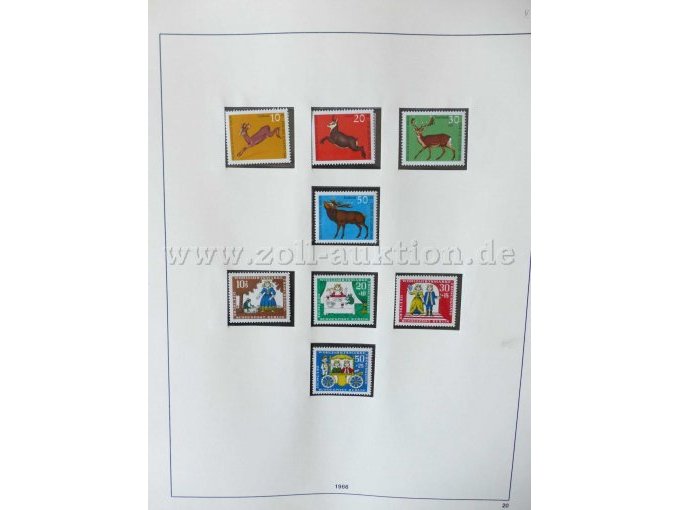 Teilansicht aus Vordruckalbum