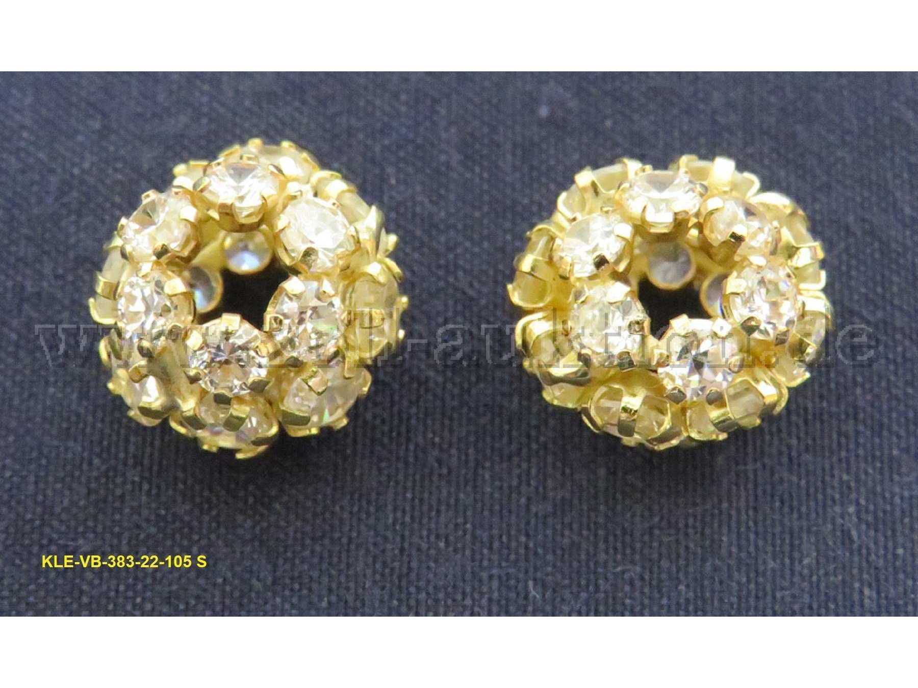 Anhänger, 750er, gelbgold mit Zirkonia