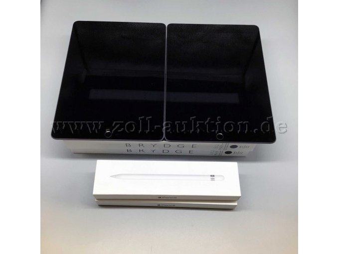 Apple iPad 7. Generation, A2198,
Apple Pencil 1. Generation
BRYDGE 10.2 MAX+ mit Tastatur+Trackpad 7. + 8. Generation
je 2 Exemplare
