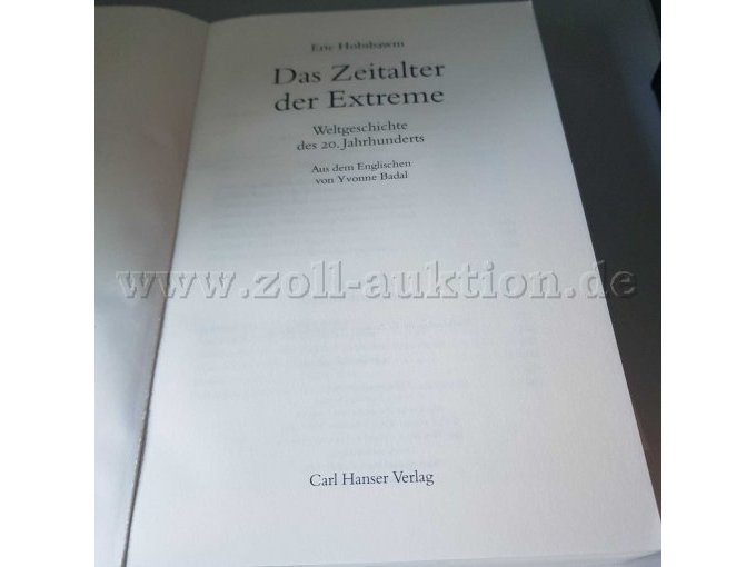 Das Zeitalter der Extreme - Haupttitelseite