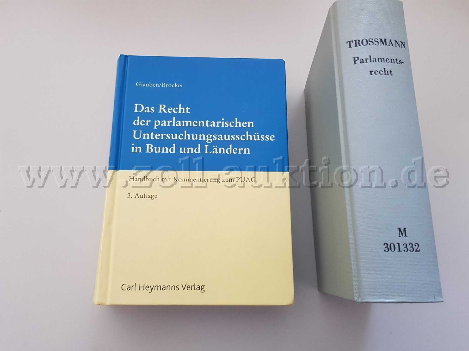 Bücher zum Thema Parlamentsrecht - Cover