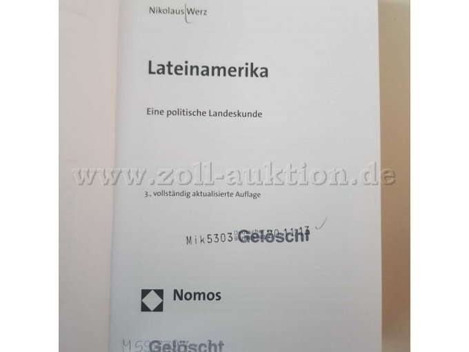 Lateinamerika - Haupttitelseite
