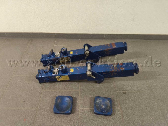 2x Büffelheber Weber Hydraulik mit Fußlagerplatte