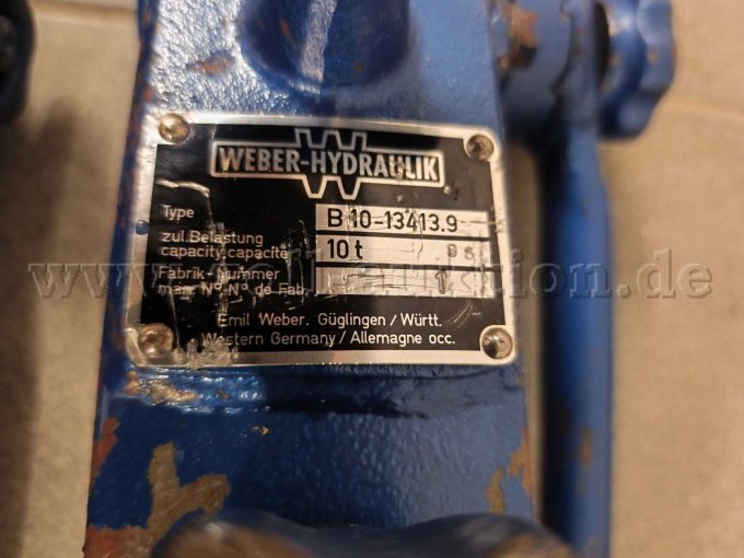 2x Büffelheber Weber Hydraulik mit Fußlagerplatte