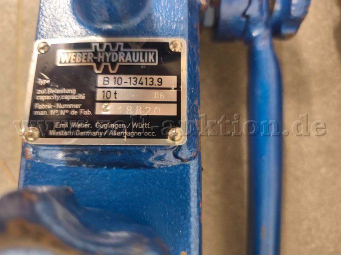 2x Büffelheber Weber Hydraulik mit Fußlagerplatte