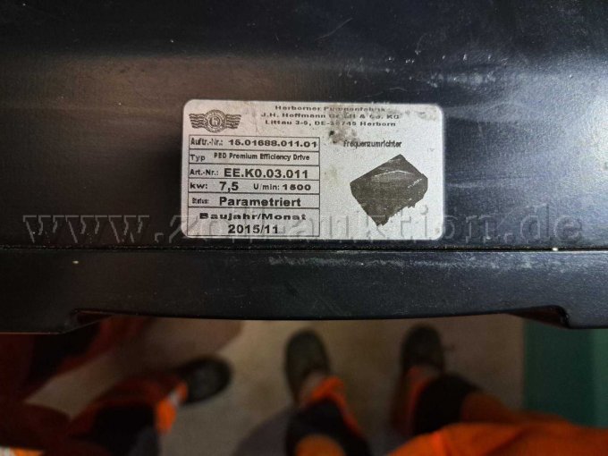 Typenschild Frequenzumrichter