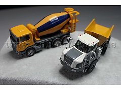 Baustellenfahrzeuge 1:87 Schuco Muldenkipper und SIKU 1896