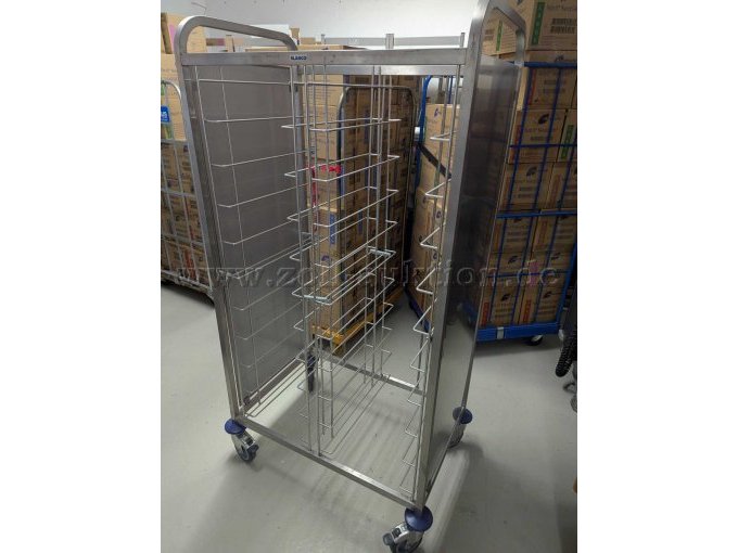 Blanco Tablett-Abräumwagen Vorderansicht leer