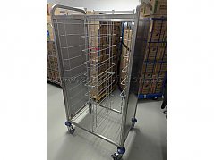 Blanco Tablett-Abräumwagen Vorderansicht leer