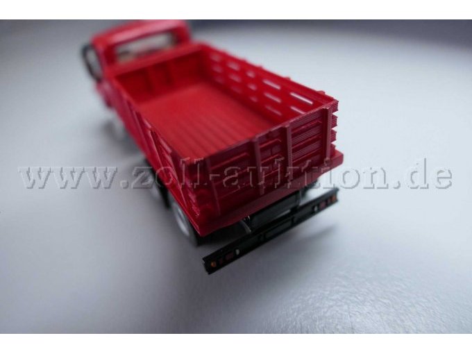 Boley 7600 International, 3-Axle Bed Truck Ansicht von hinten