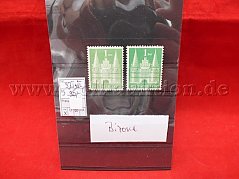 Gesamtansicht der Briefmarken "Bauten" Bizone, Michelkatalog  NR. 97II
