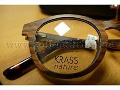 Detailansicht Holzbrille