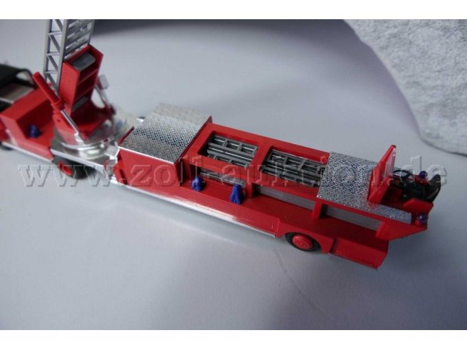 Busch Feuerwehr Leiterwagen La France Ansicht von oben