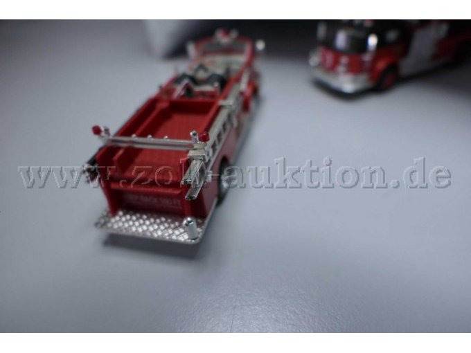 Busch Feuerwehr Pumpenwagen La France, Cabrio Ansicht von hinten