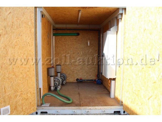 Seecontainer Kläranlage Seitenansicht Technikraum 01