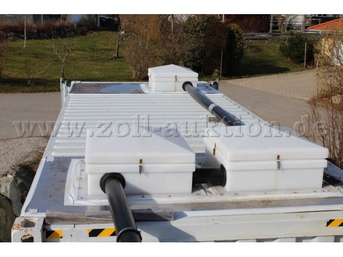 Seecontainer Kläranlage Seitenansicht Dachansicht