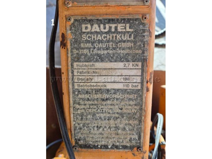 Dautel 1 Typenschild