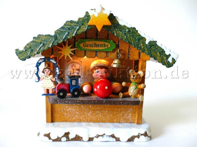 Ansicht Geschenkehäusel mit Beleuchtung