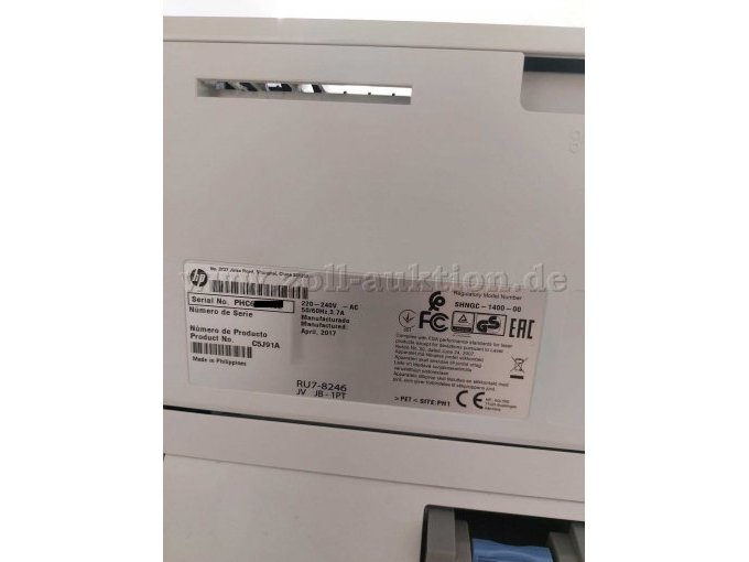 Drucker Typenschild