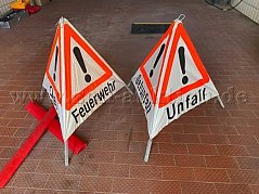 Aufgestellte Faltsignale