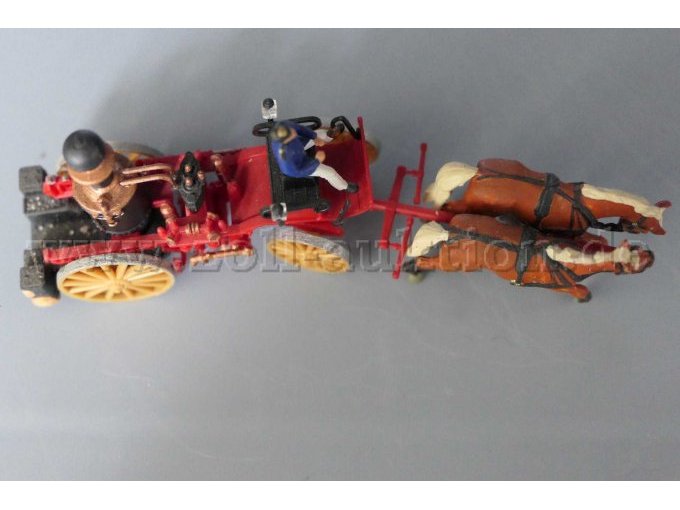 Feuerwehr - Dampfspritze mit Fuhrwerk Preiser, 1:87 Ansicht von oben