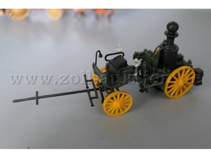 Feuerwehr - Dampfspritze, 1:87 Ansicht von der Seite