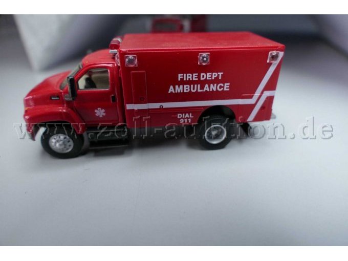 Boley GMC Fire Dept Ambulance Ansicht von der Seite