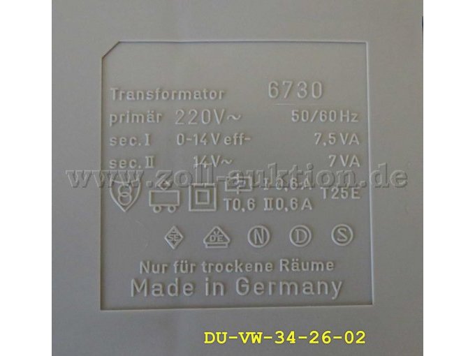 Daten Trafo 6730