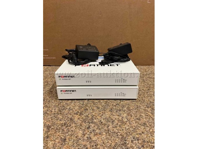 2x Fortinet FortiGate FG-40F Firewall u. 2x Netzteil