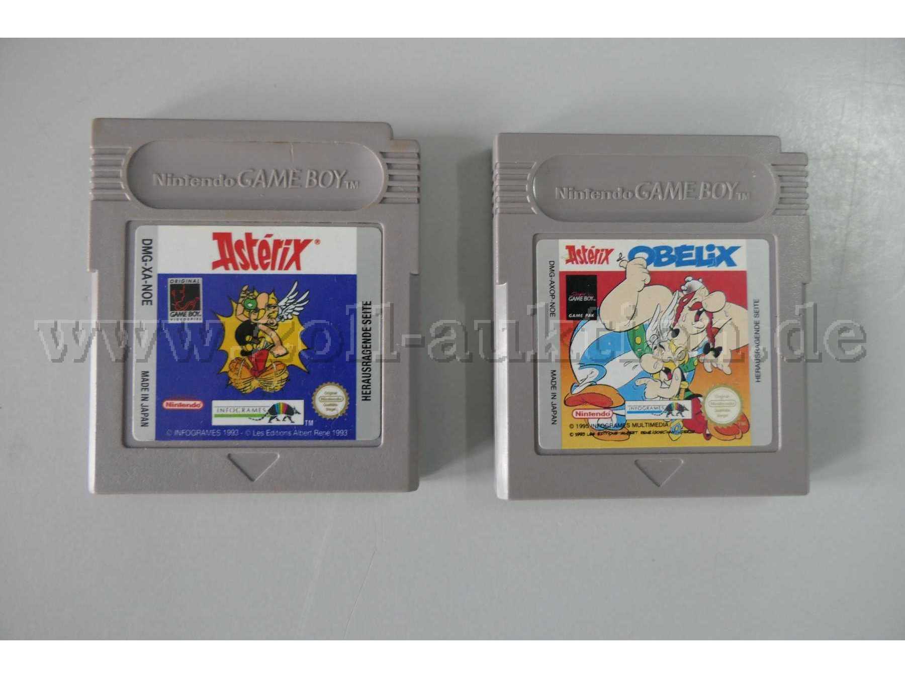 Game Boy Spiele, Asterix und Asterix und Obelix Gesamtansicht