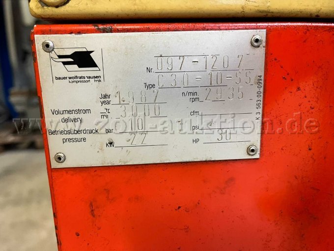 Verdichter 1 - Typenschild