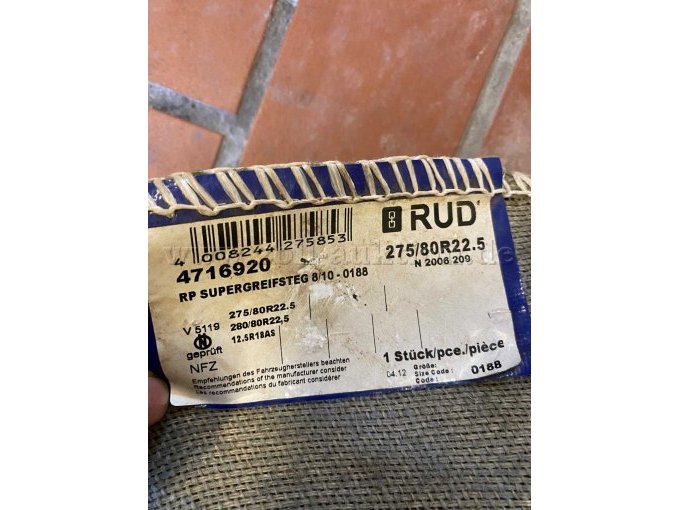 Typenschild Gleitschutzkette RUD