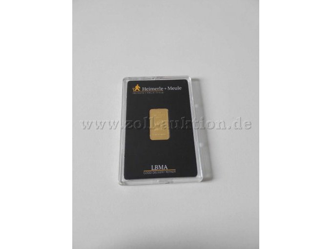 Goldbarren 10 g (Vorderseite)