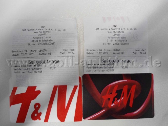 Gutscheine mit Saldoabfrage