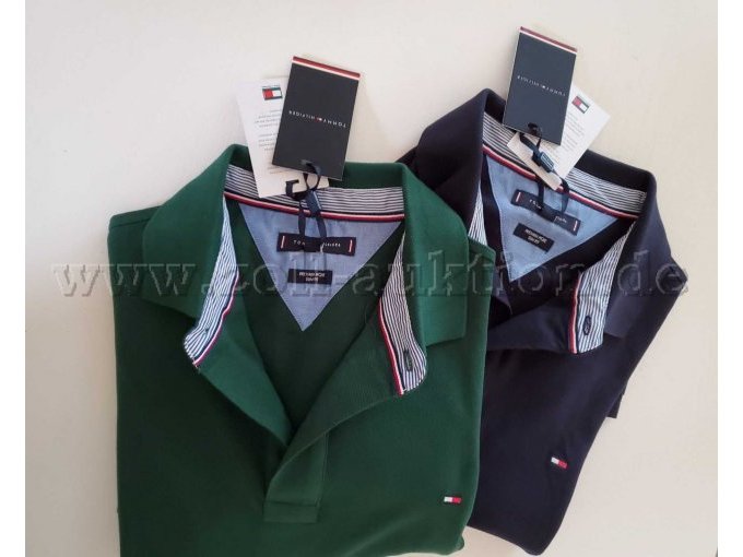 2 HILFIGER Polo Shirt XL grün und blau