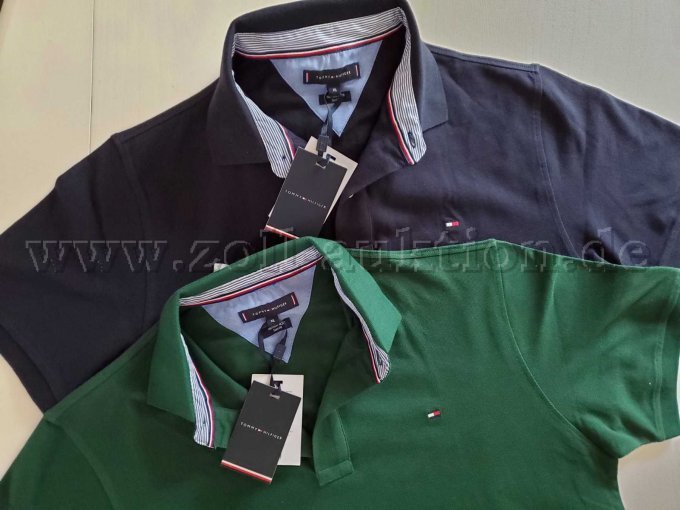 2 HILFIGER Polo Shirt XL grün und blau
