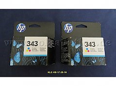 2 x HP 343 Dreifarbig