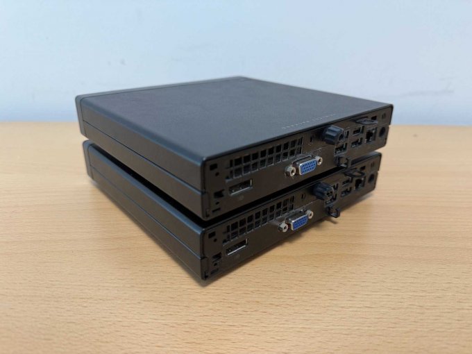 2x HP ProDesk 400 G1 GM Desktop-Mini PC
Ansicht von hinten