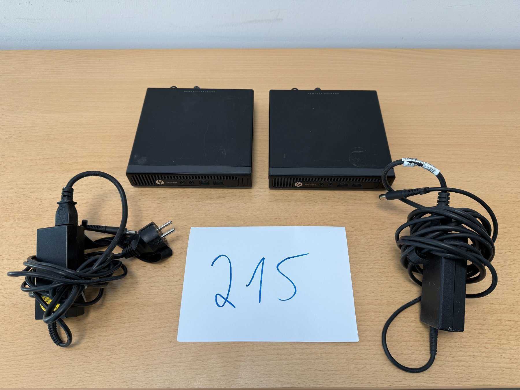 2x HP ProDesk 400 G1 GM Desktop-Mini PC mit Netzteilen