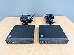 2x HP ProDesk 400 G1 GM Desktop-Mini PC mit Netzteilen