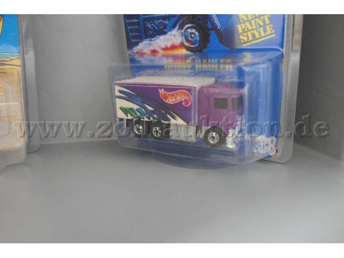 2 Hot Wheels-modellen: Van de Kamps Deora 1997 en Hiway Hauler nr. 238, schaal 1:64 – foto 3 – kavel bij Zoll-Auktion, Halle (Saale)