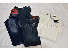 2 Jeans der Marken „DQ25“ und „TH“ sowie ein Pullover „TH“