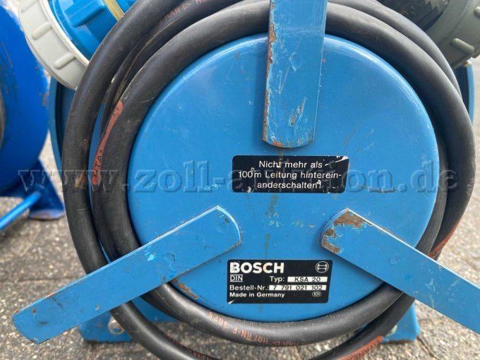 Typenschild Kabeltrommel Bosch