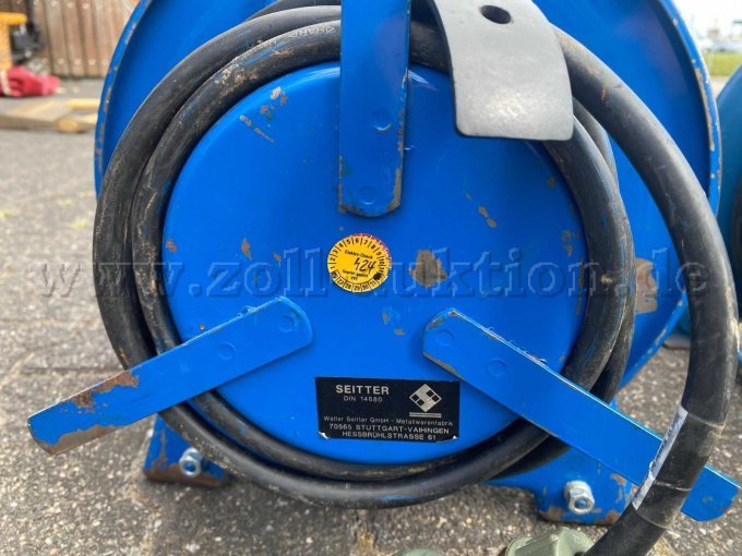 Typenschild Kabeltrommel Seitter