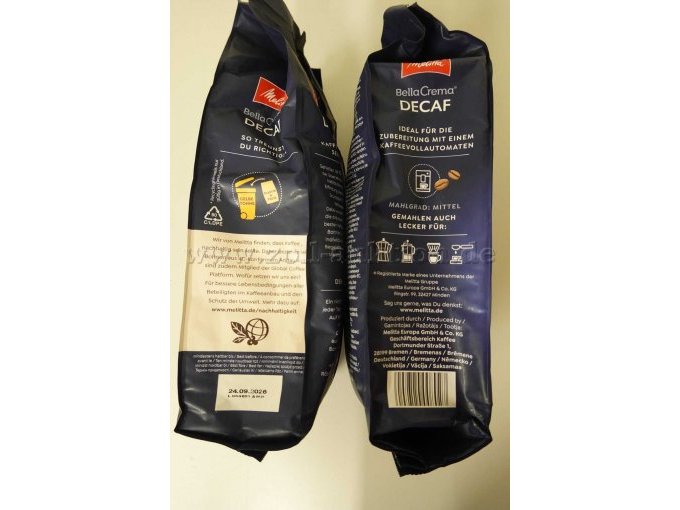 Melitta DECAF Kaffeebohnen, ovp.
MHD 24.09.2026