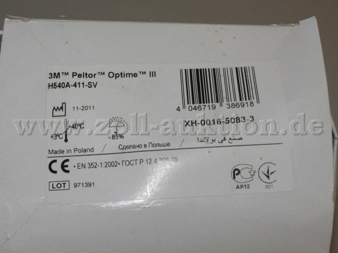 Gehörschützer in Originalverpackung