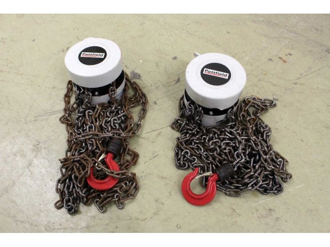 Ansicht Flaschenzüge