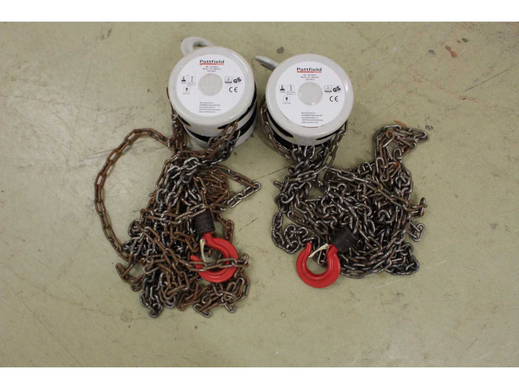 Ansicht Flaschenzüge