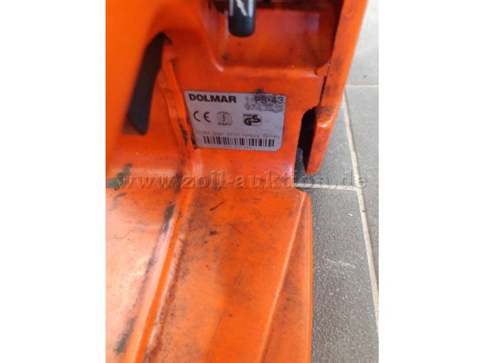 Typenschild Kettensäge PS 43